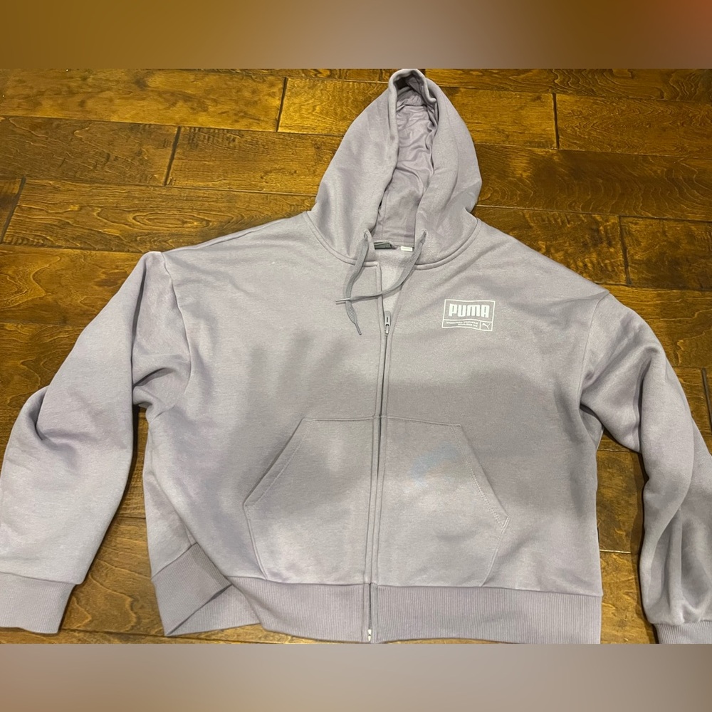 Puma Lavender Sportswear Hoodie Womens Size Large